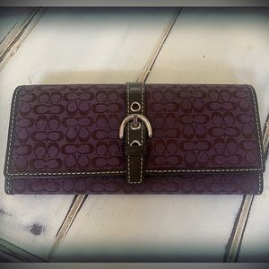 Vintage Coach Signature Canvas Glasses Case